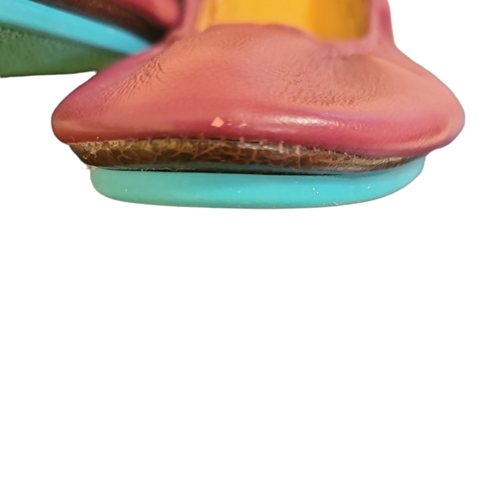 Tieks EUC Burgundy foldable leather ballet flats - Picture 11 of 13